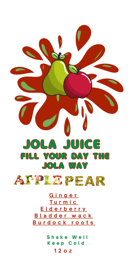 Apple / Kiwi splash -Jola Juice W/Roots 12oz
