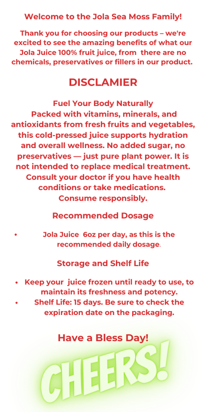 Jola Greenhouse DETOX (4) 12OZ JUICE