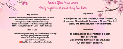 ✨ Root & Glow Hair Serum Heavenly Oil  Leave-In Conditioner 16 cubes