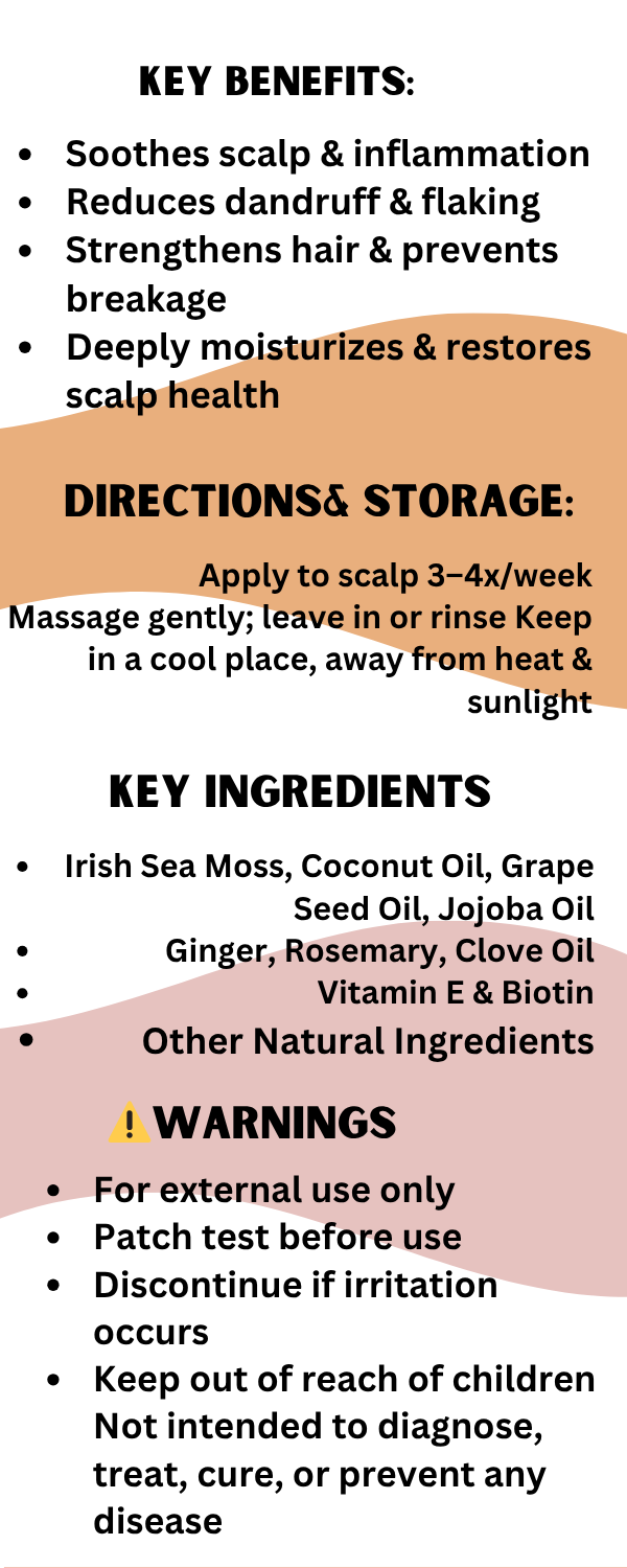 Heavenly Oil Island Herb’s Scalp & Hair Care Treatment Bottle 8oz