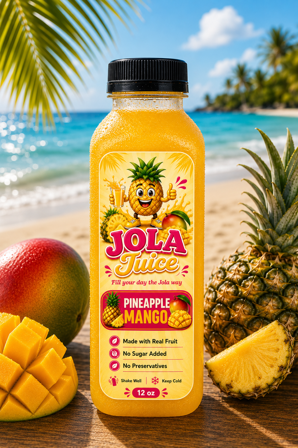 Pineapple Mango Jola Juice • 12oz