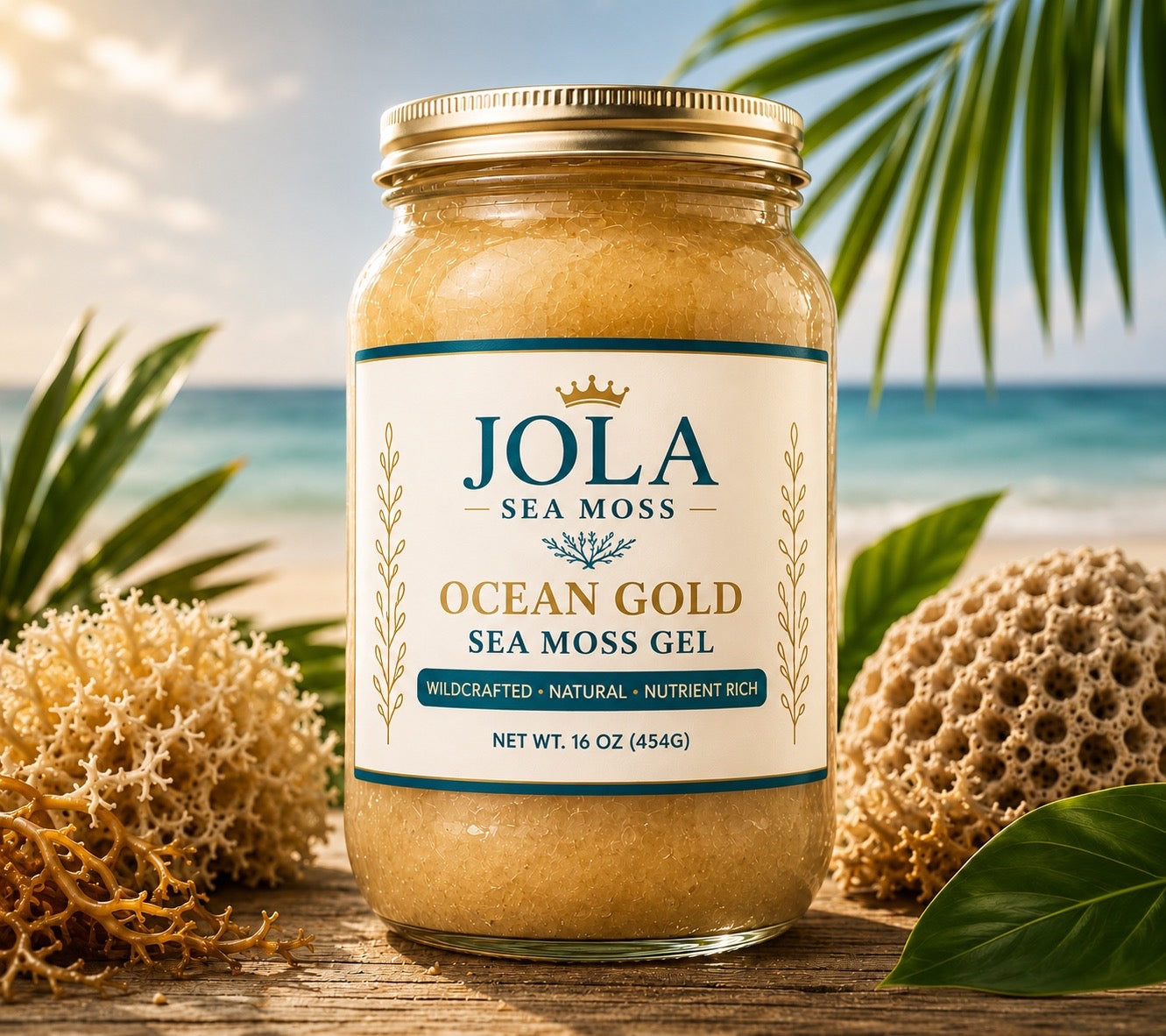 Ocean Gold Irish Sea Moss Gel – 16oz Jar
